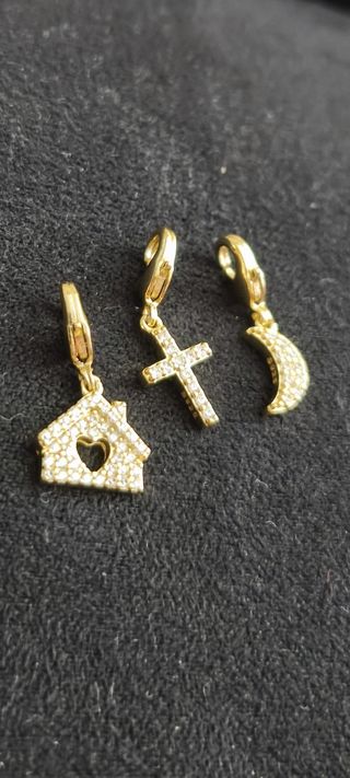 Colgantes de plata s925 dorados