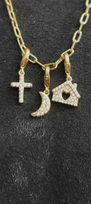 Colgantes de plata s925 dorados