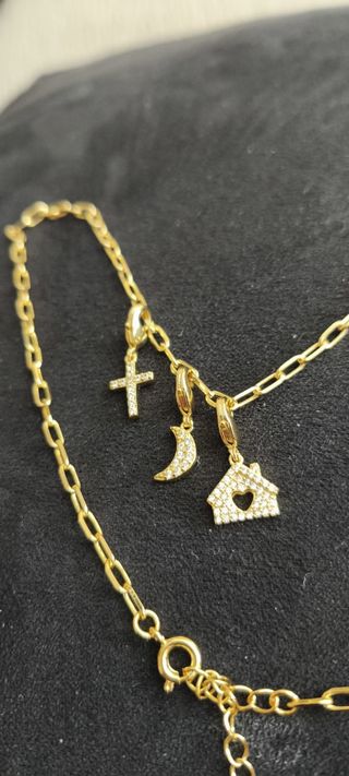 Colgantes de plata s925 dorados