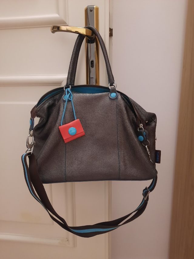 Borsa Gabs grigio metallizzato 