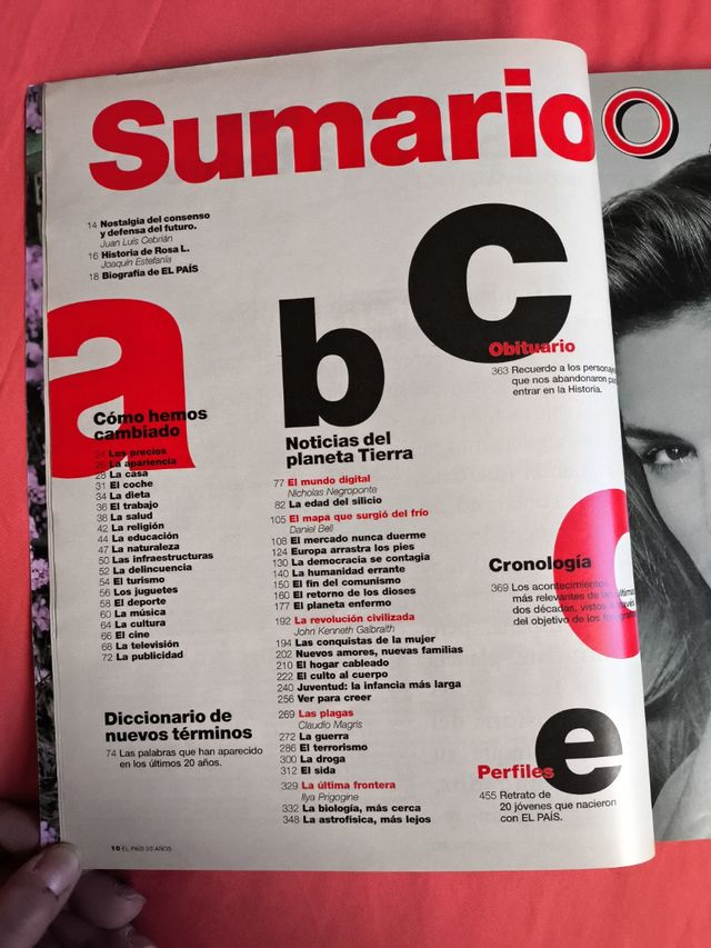 REVISTA "EL PAIS" ESPECIAL 20 AÑOS 1996