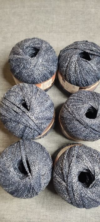 Lotto lana gatto verde leopardato