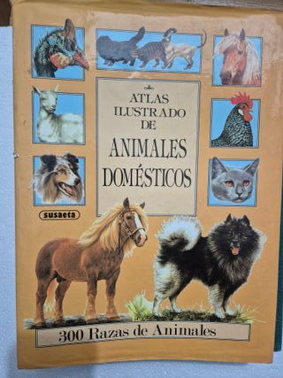 Atlas ilustrado de animales domésticos.