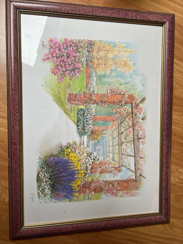 Acuarelas enmarcadas