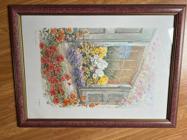 Acuarelas enmarcadas