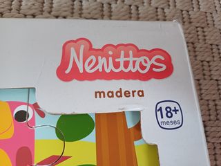 Puzzle animales selva madera