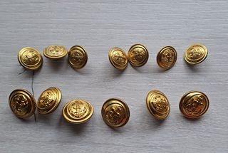 Botones antiguos marineros