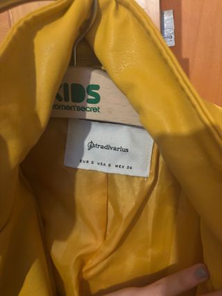 Chaqueta Cuero Mostaza