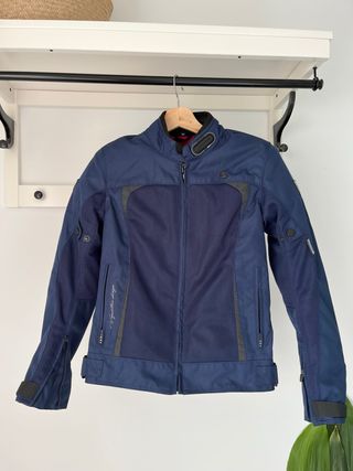 Chaqueta de verano para moto azul Vquattro Design