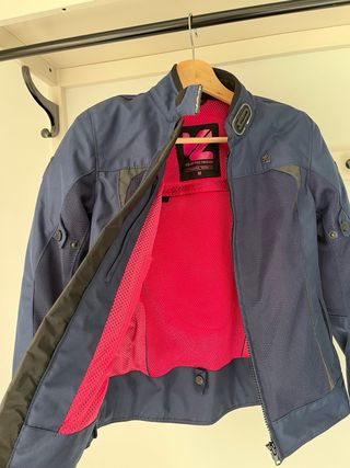 Chaqueta de verano para moto azul Vquattro Design