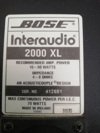 Altavoces poco utilizados