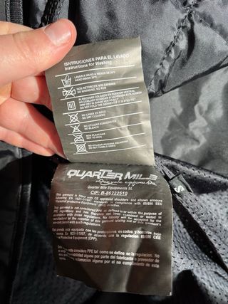 Chaqueta para moto Quarter Mile negra