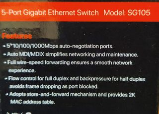 Mini switch Gigabit 5 puertos RJ45