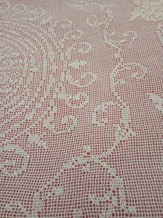 Colcha de crochet hecha amano con ángeles