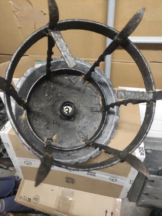 Lampadario ferro battuto