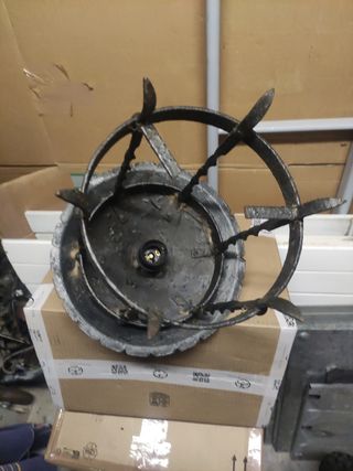 Lampadario ferro battuto