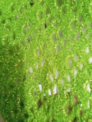 Scialle verde fil in lurex Phard 