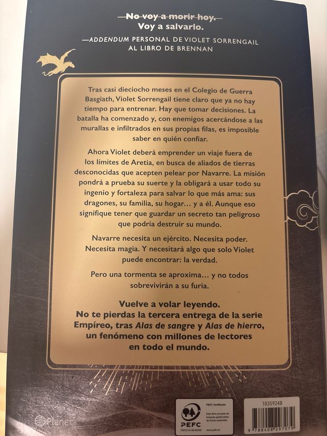 Alas de ónix (Empíreo 3)