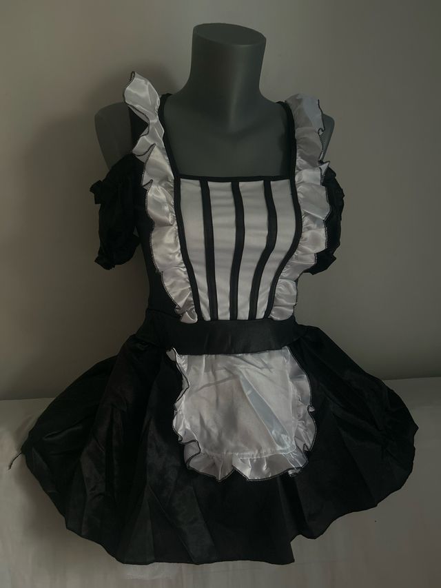Cosplay Maid  Dark Coquette Goth Lolita Disfraz 