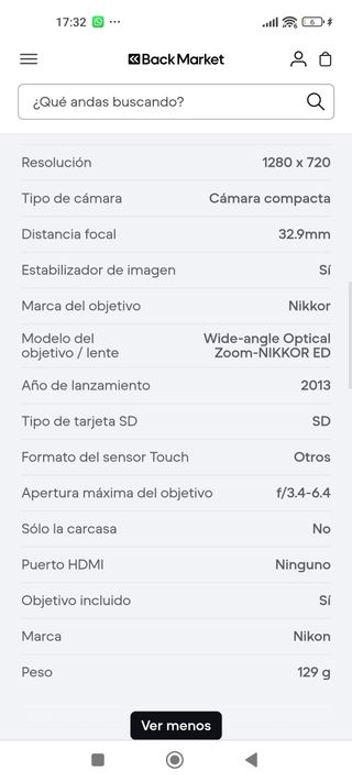 Cámara de fotos Nikon