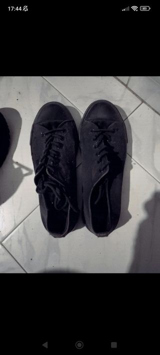 Zapatillas negras converse emo