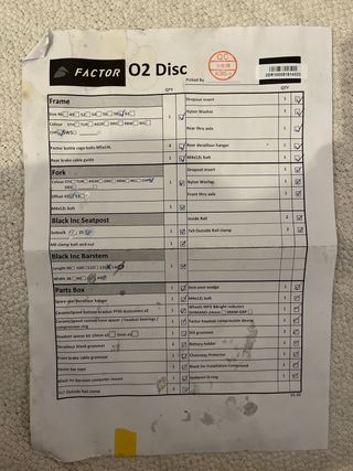 Cuadro Factor bici de carretera