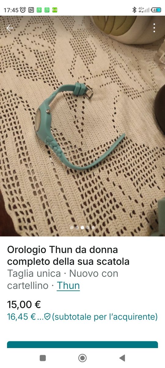 Orologio Thun azzurro 