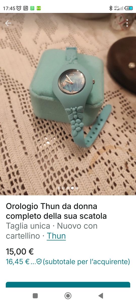 Orologio Thun azzurro 