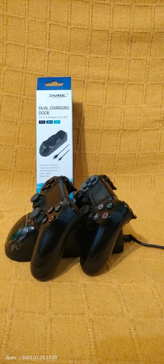 CARGADOR MANDO Ps4 BASE DUO DOBE