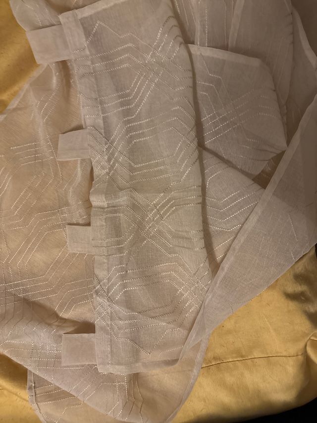 Coppia   di Tende a vetro  beige  54 x 245 cm