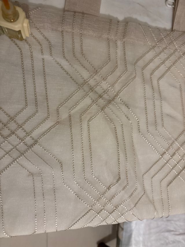 Coppia   di Tende a vetro  beige  54 x 245 cm