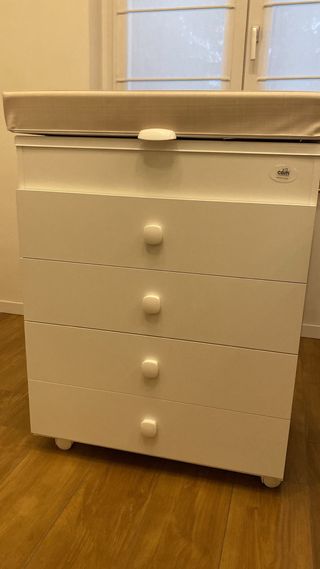 Fasciatoio mobile con cassettiera e vaschetta CAM