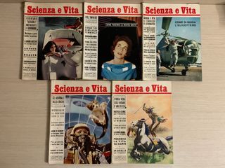 10 Riviste vintage anni '50 SCIENZA e VITA