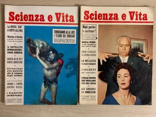 10 Riviste vintage anni '50 SCIENZA e VITA