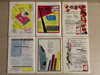 10 Riviste vintage anni '50 SCIENZA e VITA