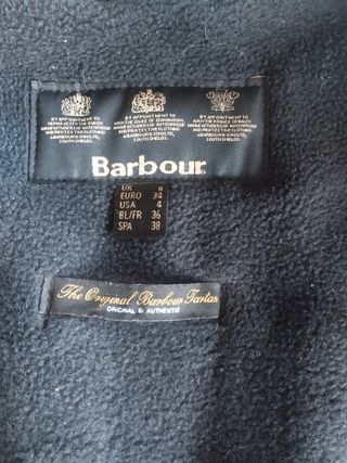 Barbour internacional mujer en color negro