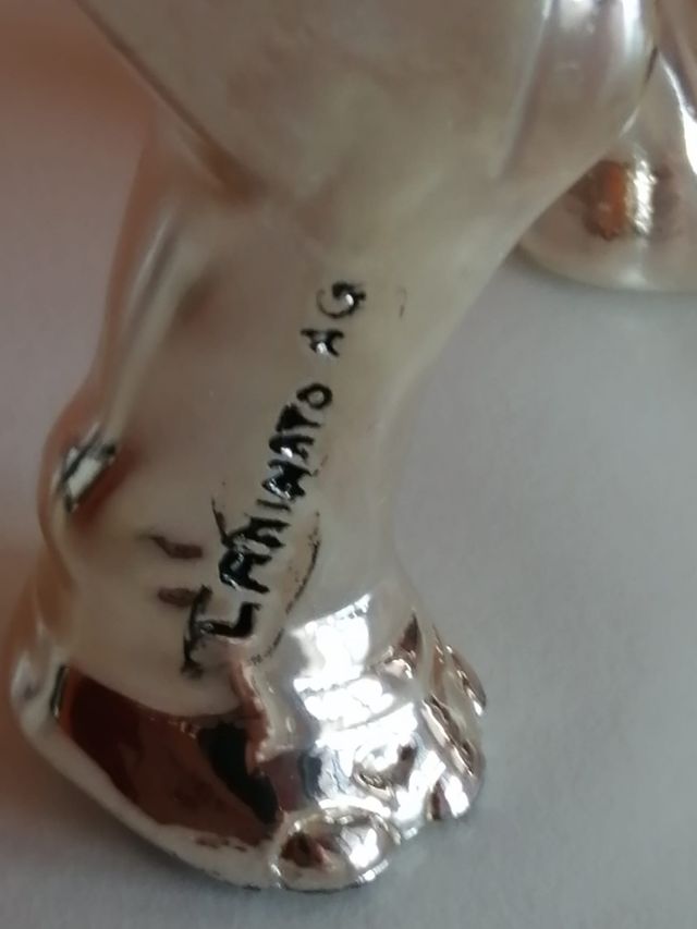 Elefantino laminato argento