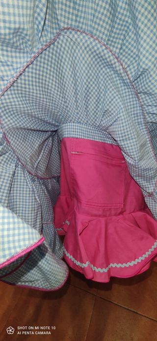 Falda flamenca 38-42 y pantalón niñ@ 4-6