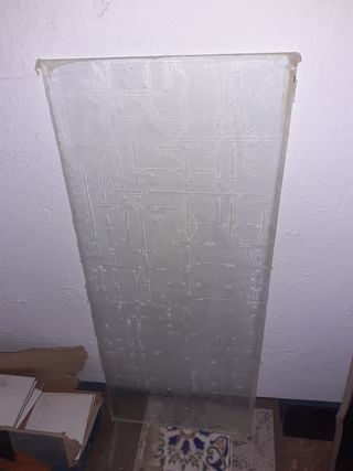 Cristal de puerta de paso con dibujo