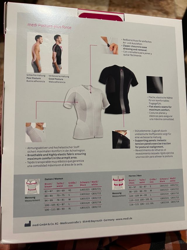 Camiseta medi posture plus force mujer