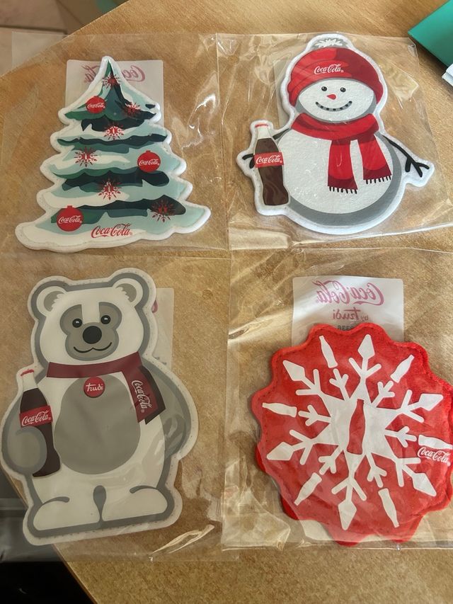 4 Segna posto porta posate Coca Cola Trudy