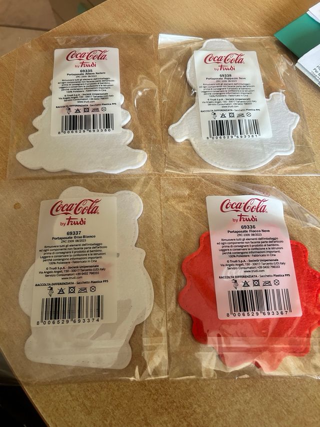 4 Segna posto porta posate Coca Cola Trudy