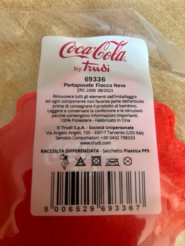 4 Segna posto porta posate Coca Cola Trudy