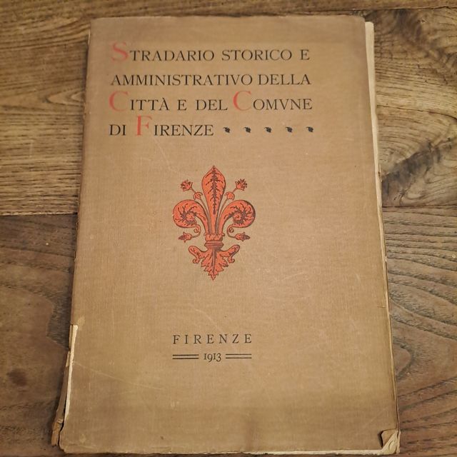 Stradario storico Firenze 1913