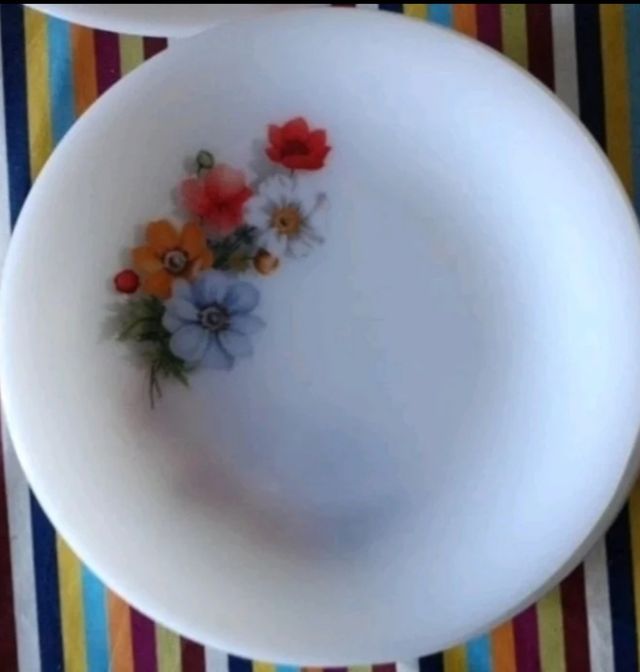 10 platos arcopal anémonas 