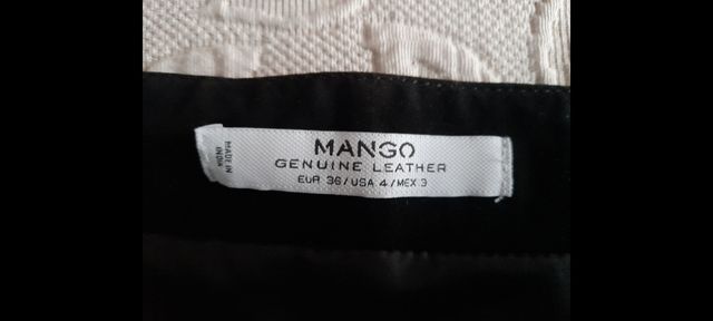 Gonna in pelle scamosciata e frange Mango Vintage Inspiration