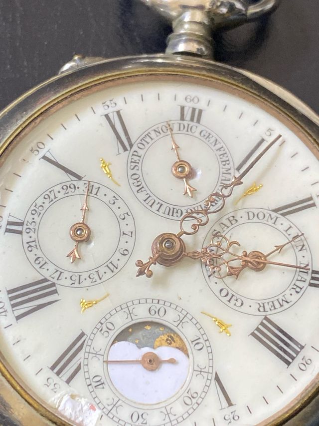 Orologio anni 50 da taschino SUPERCOMPLICATO