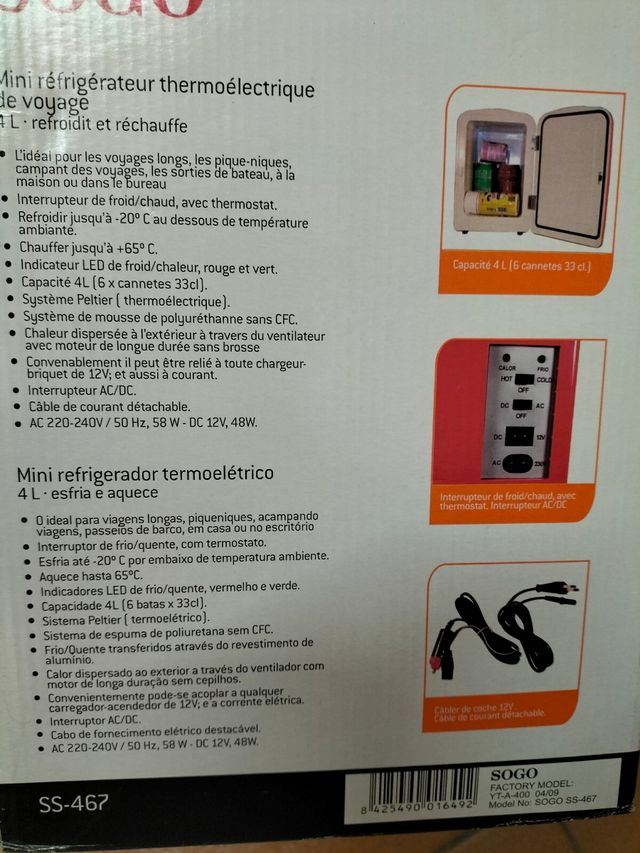 Nevera portátil Sogo