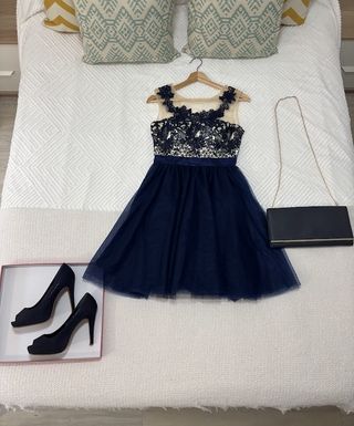 Vestido fiesta falda tul