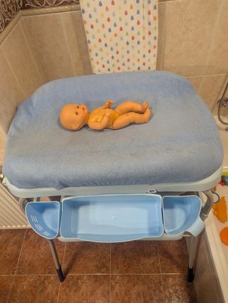 Bañera y cambiador bebé